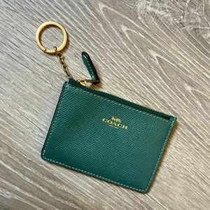 Coach Women’s Leather ID Case - Emerald Green
